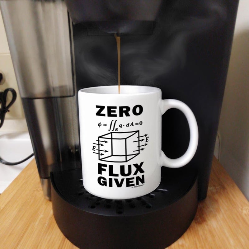 ThisWear Science Nerd Gifts for Adults Zero Flux Given Gauss Law Physics Science Teacher Gifts Funny Science Gift 11oz Ceramic Coffee Mug with Handle - Image 5